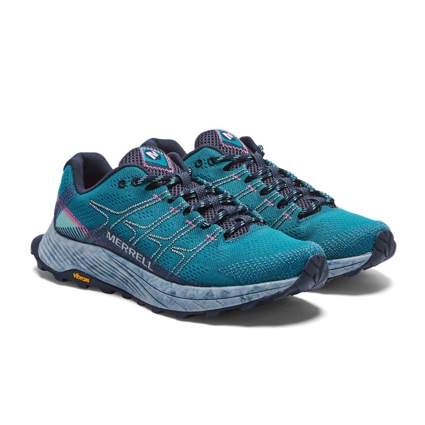 Chaussures Randonnée Merrell Moab Flight Turquoise Femme | U.W.IHIW